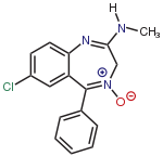 Struktur von Chlordiazepoxid