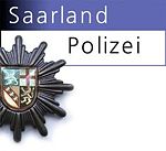 Logo der Polizei Saarland mit Polizeistern