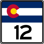 Straßenschild der Colorado State Route 12