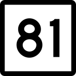 Straßenschild der Connecticut State Route 81