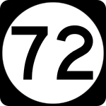 Straßenschild der Delaware State Route 72