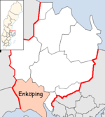 Lage der Gemeinde Enköping