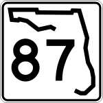 Straßenschild der Florida State Route 87