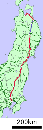 Strecke der Tōhoku-Hauptlinie