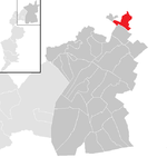 Lage der Gemeinde Kittsee  im Bezirk Neusiedl am See (anklickbare Karte)