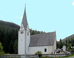 Kath. Pfarrkirche, Knappenkirche hl. Andreas und Friedhof