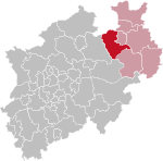 Der Kreis Gütersloh in Nordrhein-Westfalen