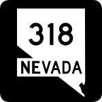 Straßenschild der Nevada State Route 318