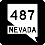 Straßenschild der Nevada State Route 487