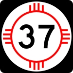 Straßenschild der New Mexico State Route 37