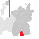 Lage der Gemeinde Pamhagen  im Bezirk Neusiedl am See (anklickbare Karte)