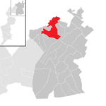 Lage der Gemeinde Parndorf  im Bezirk Neusiedl am See (anklickbare Karte)