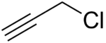 Strukturformel von Propargylchlorid