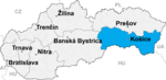 Trebišov in der Slowakei