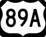 Straßenschild des U.S. Highways 89A