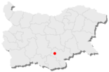 Karte von Bulgarien, Position von Topolowgrad hervorgehoben