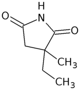Struktur von Ethosuximid