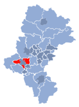 Karte des Powiat Rybnicki