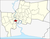 Karte von Bangkok, Thailand mit Bang Kho Laem