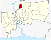 Karte von Bangkok, Thailand mit Lak Si