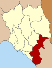 Karte von Chanthaburi, Thailand mit Khlung