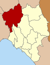 Karte von Chanthaburi, Thailand mit Kaeng Hang Maeo