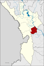 Karte von Tak, Thailand mit Wang Chao