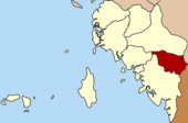 Karte von Satun, Thailand mit Khuan Don