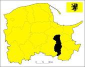 Lage des Powiat Tczewski