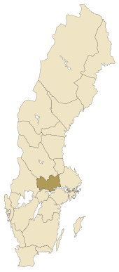 Lage von Västmanland in Schweden