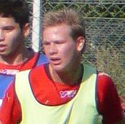 Israelsson 2007 beim Training mit Kalmar FF