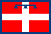 Flagge der Region Piemont