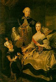Peter III., Katharina II. und ihr Sohn Paul