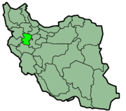 Lage der Provinz Hamadan im Iran
