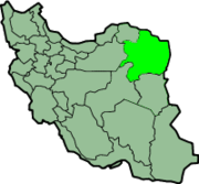 Lage der Provinz Razavi-Chorasan im Iran