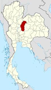 Karte von Thailand  mit der Provinz Phetchabun hervorgehoben