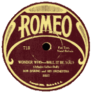 Bob Haring's Orchestra - Whonder Who (Will It Be You)