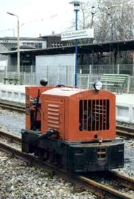 Diesellok Typ NS1 im Bahnhof Wuhlheide