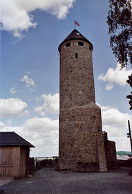 Der rekonstruierte Bergfried