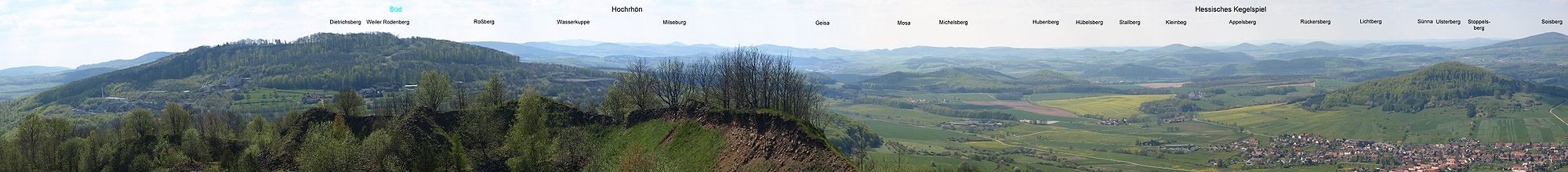 Südwestliches Gipfelpanorama vom Öchsenberg