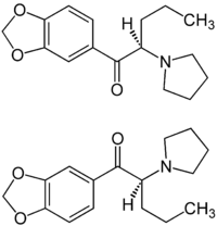 Strukturformel von MDPV