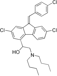 Struktur von Lumefantrin