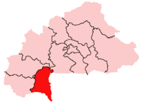 Karte Bistum Diébougou