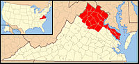 Karte Bistum Arlington