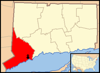 Karte Bistum Bridgeport