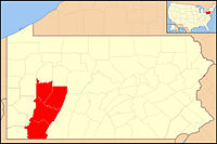 Karte Bistum Greensburg