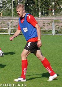 Eklund 2007 beim Training mit Kalmar FF