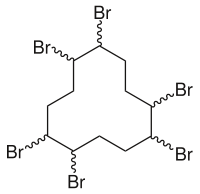 Struktur von Hexabromcyclododecan