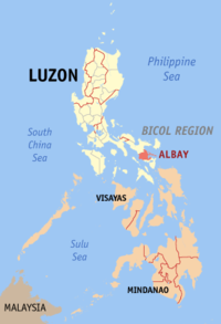 Karte Bistum Legazpi