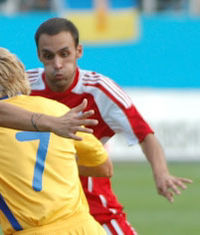 Sergi Moreno während des Spiels gegen Ukraine
